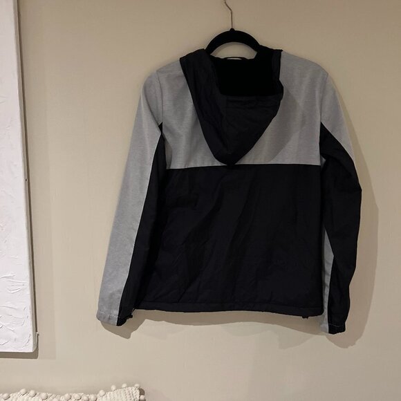 Garage Colour Block Windbreaker / Light Rain Jacket - Medium in Grey / Black - Picture 6 of 6